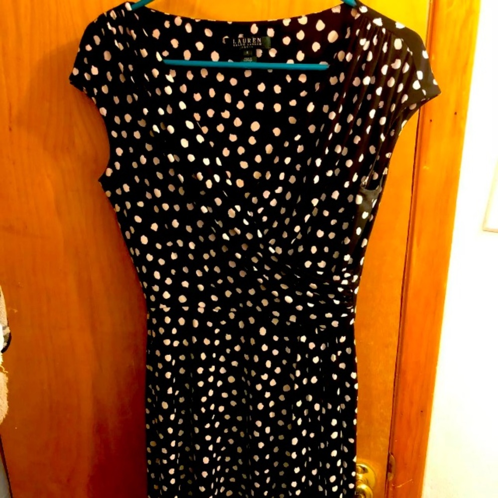 Lauren Ralph Lauren Black & White Dress. Size 6